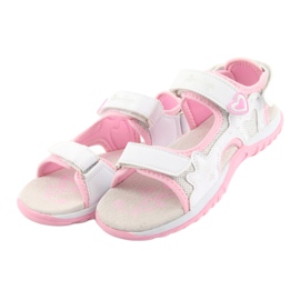 American Club girls' sports sandals white grey pink 3 American Club girls' sports sandals white grey pink 3