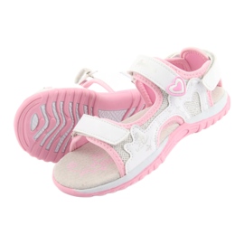 American Club girls' sports sandals white grey pink 5 American Club girls' sports sandals white grey pink 5