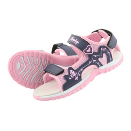 American Club girls' sports sandals pink navy blue 4 American Club girls' sports sandals pink navy blue 4