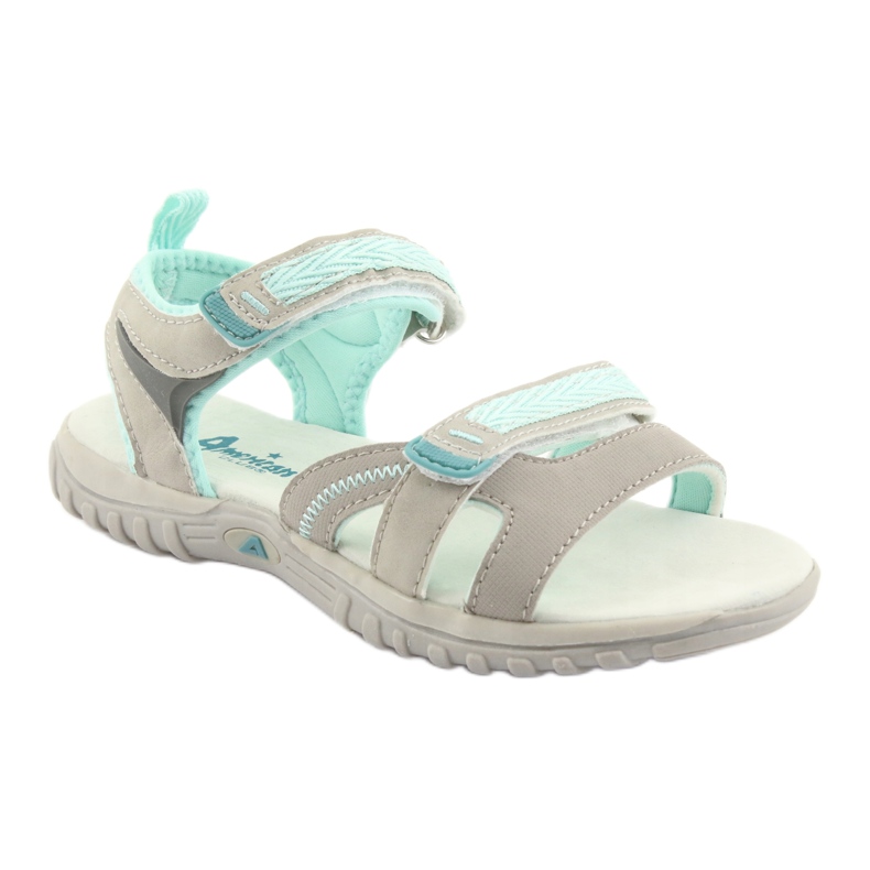 American Club American Sandals Sports Sports HL14 Gray/Green grey 1