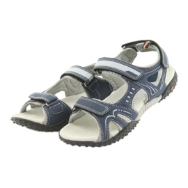 American Club RL18 navy boys' sandals grey navy blue 3 American Club RL18 navy boys' sandals grey navy blue 3