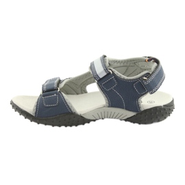 American Club RL18 navy boys' sandals grey navy blue 2 American Club RL18 navy boys' sandals grey navy blue 2