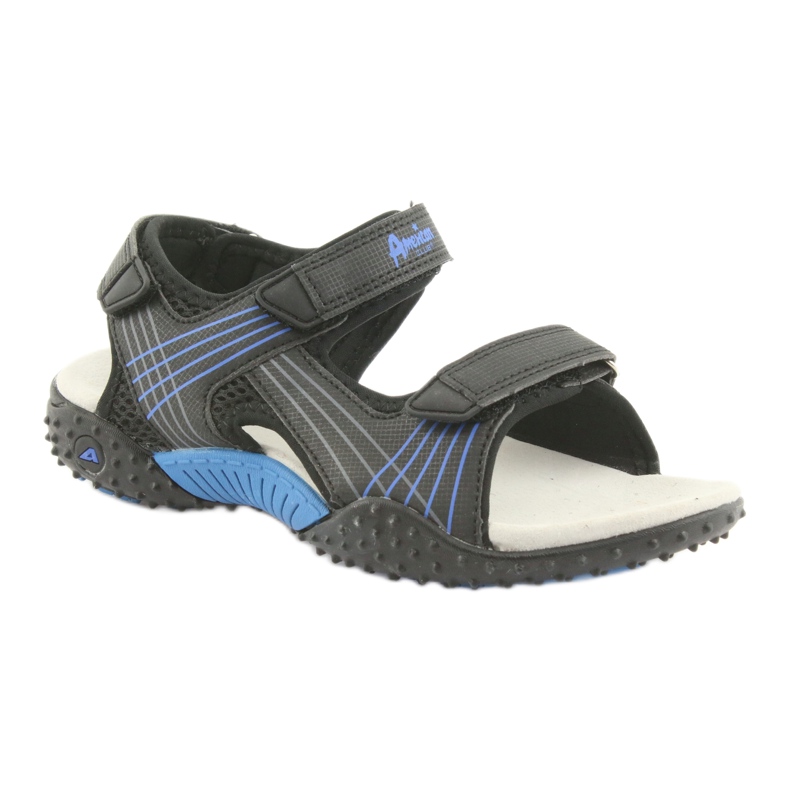 American Club HL15 boys' sandals black blue 1 American Club HL15 boys' sandals black blue 1