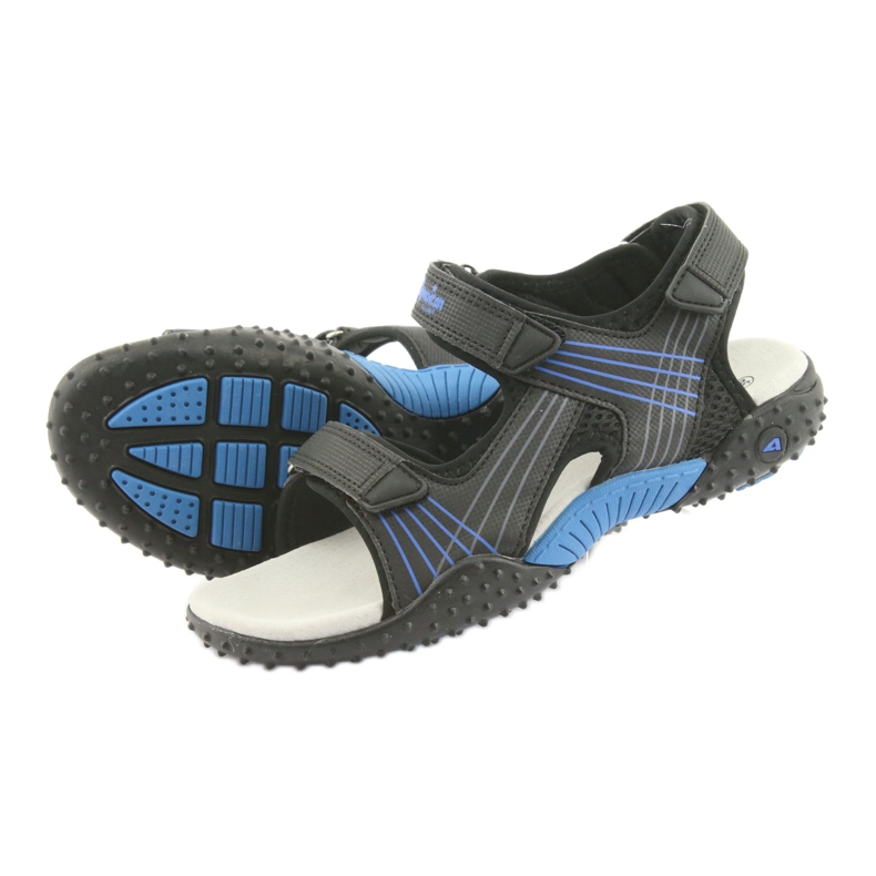American Club HL15 boys' sandals black blue 4 American Club HL15 boys' sandals black blue 4