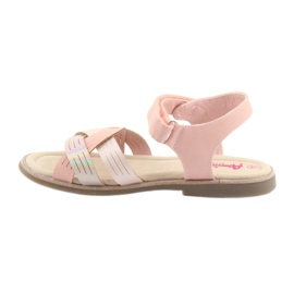 American Club GC23 metallic girls' sandals pink 2 American Club GC23 metallic girls' sandals pink 2