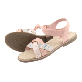 American Club GC23 metallic girls' sandals pink 4 American Club GC23 metallic girls' sandals pink 4
