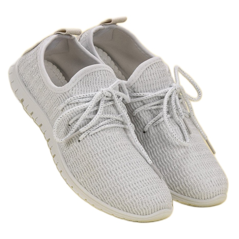 SHELOVET White Textile Footwear 2