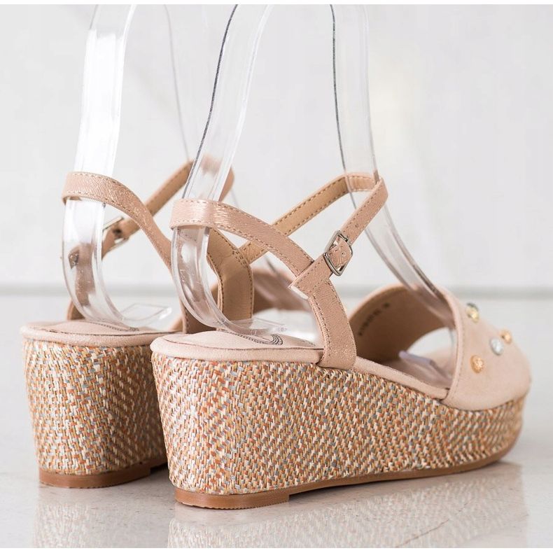 Aclys Casual Wedge Sandals brown 1