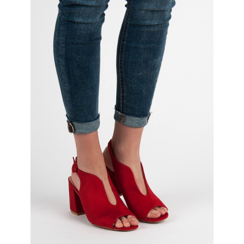 Milaya Stylish Closed Sandals red 2