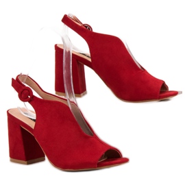 Milaya Stylish Closed Sandals red 1