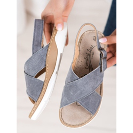 Filippo Leather Sandals On The Platform grey 2