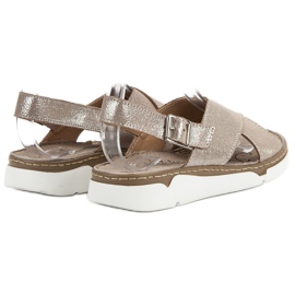 Filippo Leather Sandals On The Platform grey 2