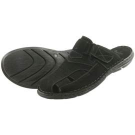 Men's slippers light PU American Club CY05 bottom black 4