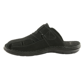 Men's slippers light PU American Club CY05 bottom black 2