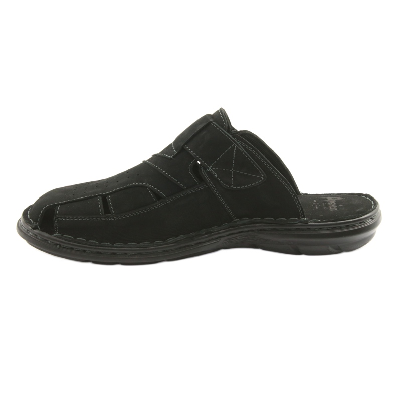 Men's slippers light PU American Club CY05 bottom black 2