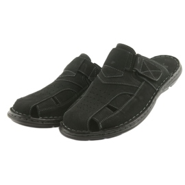 Men's slippers light PU American Club CY05 bottom black 3