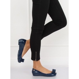 Meliski navy blue ballerinas CK87-P Blue 1
