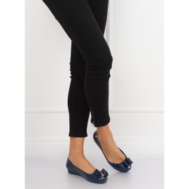 Meliski navy blue ballerinas CK87-P Blue 2