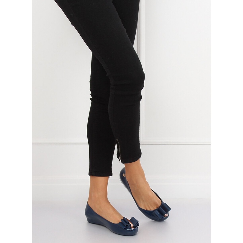 Meliski navy blue ballerinas CK87-P Blue 2