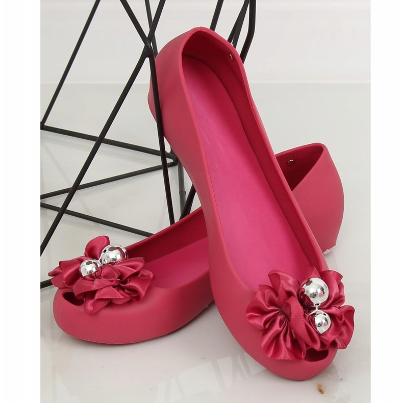 Meliski ballerinas with a fuchsia bow CK-86P Fuchsia pink 1