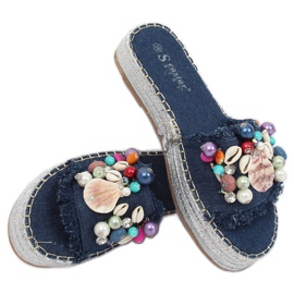 Blue JH80 Blue jeans espadrilles multicolored 1
