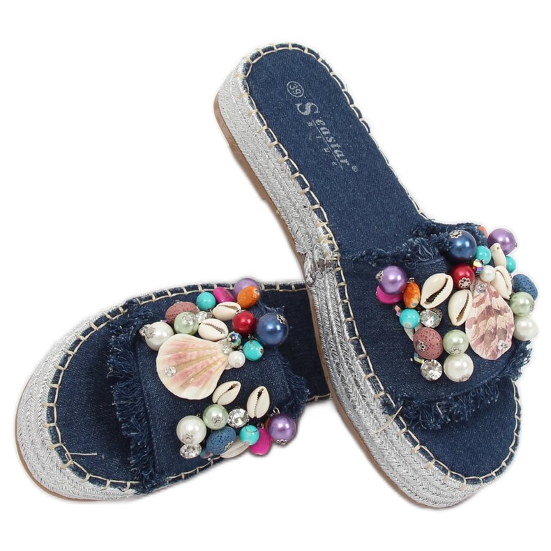 Blue JH80 Blue jeans espadrilles multicolored 1