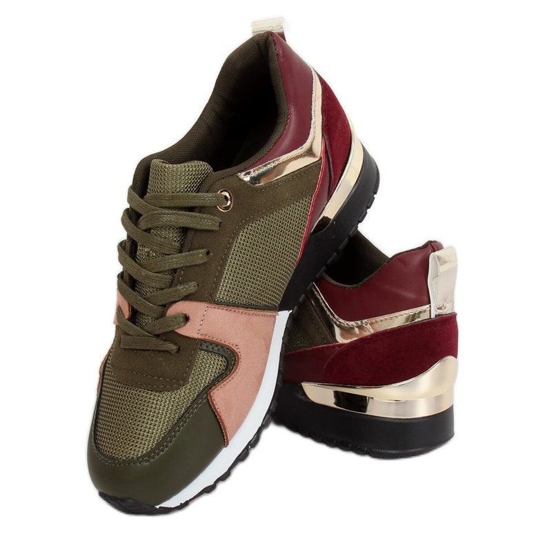 Green sports shoes B-01 Army Green multicolored 2