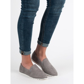 SHELOVET Suede Slipons grey 1