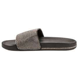 Best Shoes Slippers With Cubic Zirconia black 2