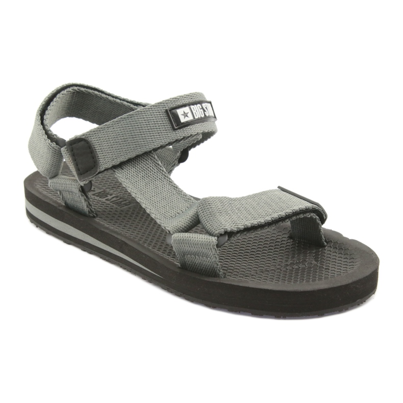 Textile sandals Big Star 274A285 gray grey 1 Textile sandals Big Star 274A285 gray grey 1