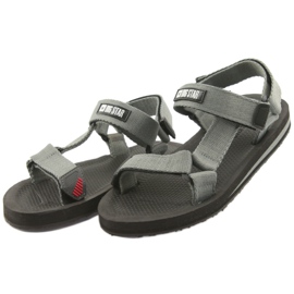 Textile sandals Big Star 274A285 gray grey 3