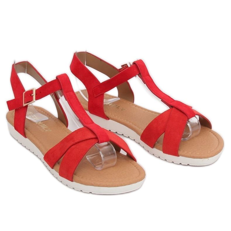 Red women's sandals X567 Chine Se Red 1