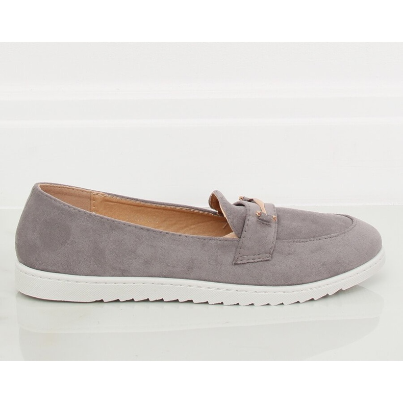 Gray Women's gray loafers BJ600-E25 Gray grey 1 Gray Women's gray loafers BJ600-E25 Gray grey 1