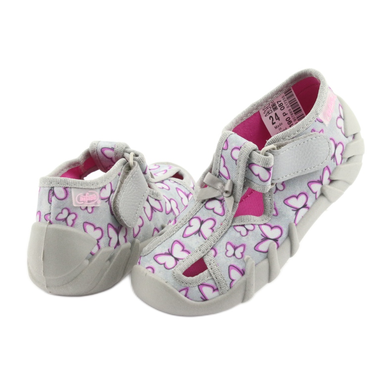 Befado children's shoes 190P087 purple grey 4