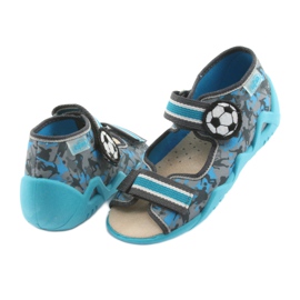 Befado yellow children's shoes 350P001 blue grey 4 Befado yellow children's shoes 350P001 blue grey 4
