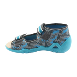 Befado yellow children's shoes 350P001 blue grey 2