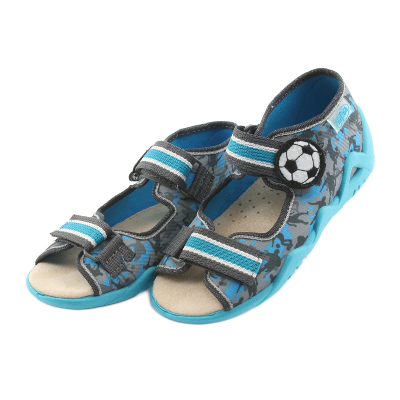 Befado yellow children's shoes 350P001 blue grey 3 Befado yellow children's shoes 350P001 blue grey 3
