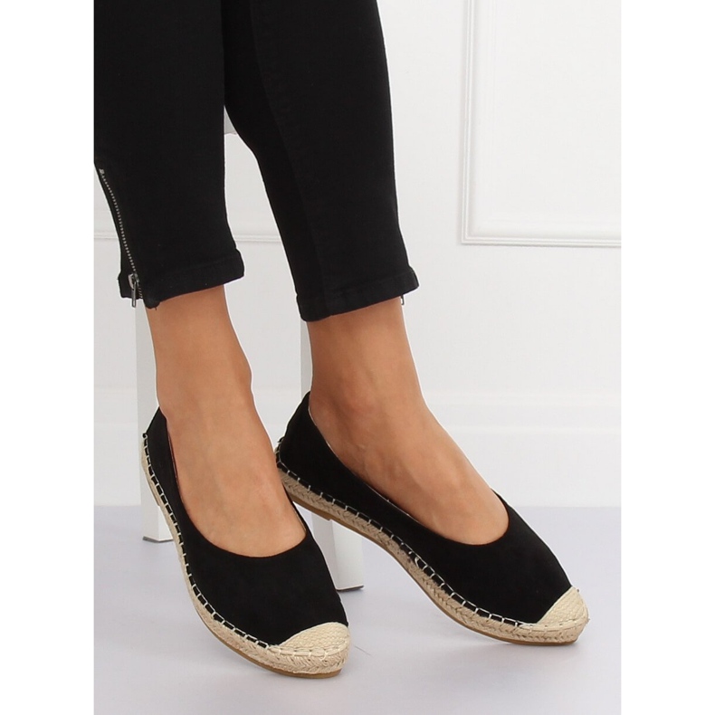 Black ballerina espadrilles N-2980 Black 2