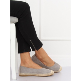 Gray ballerina espadrilles N-2980 Gray grey 1