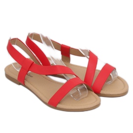 Red women's sandals 938 Red 1