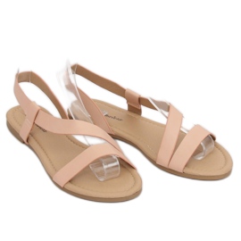 Women's sandals beige and pink 938 Beige 1