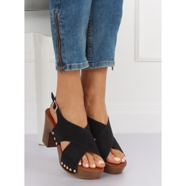 Sandals ala clogs black D-131 Black 2 Sandals ala clogs black D-131 Black 2