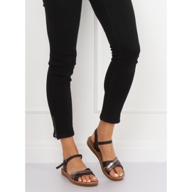Black women's sandals TS-9 Black 2