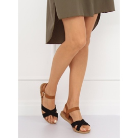 Black women's sandals 999 Black 1