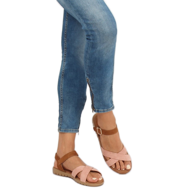 Pink women's sandals 999 Pink 2