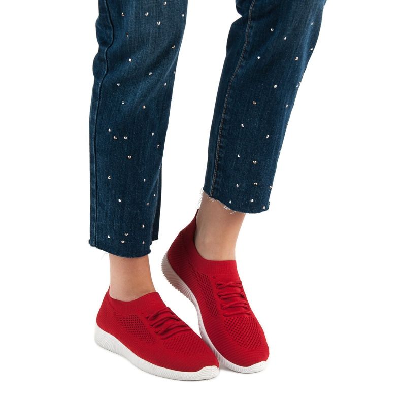 SHELOVET Slip-on Sports Shoes red 2 SHELOVET Slip-on Sports Shoes red 2