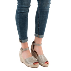 Evento Casual Wedge Sandals grey 2