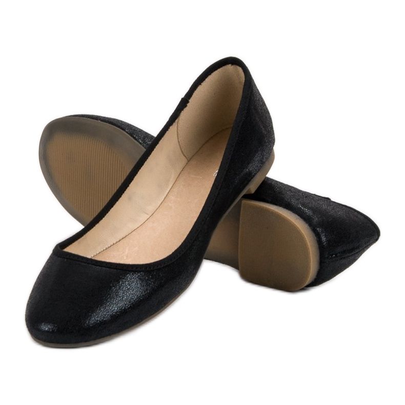 SHELOVET Black ballerinas 1