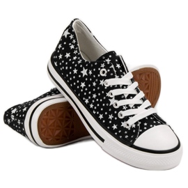 J. Star Black Sneakers With Stars 2 J. Star Black Sneakers With Stars 2