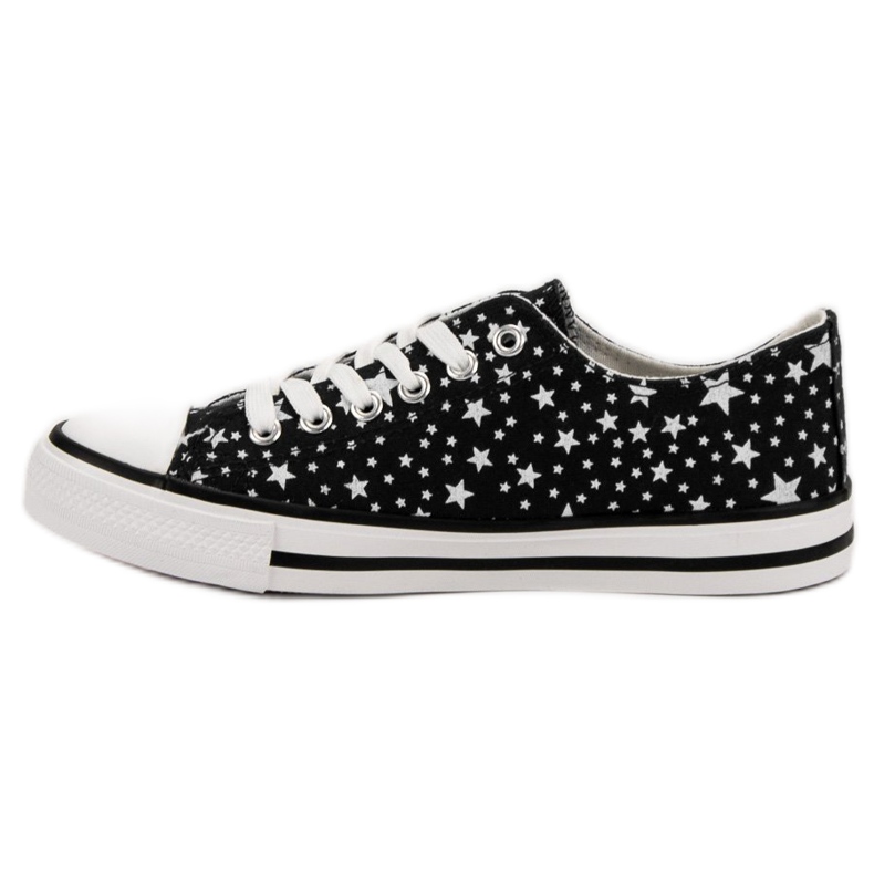 J. Star Black Sneakers With Stars 1 J. Star Black Sneakers With Stars 1